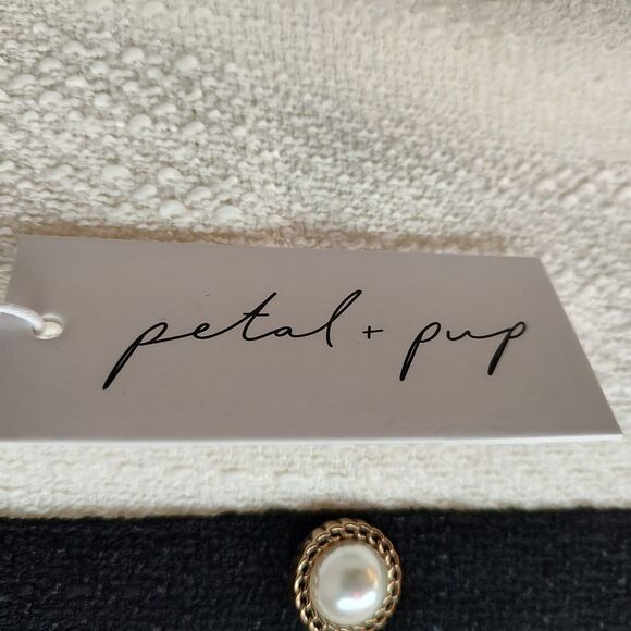 Petal N Pup Just Me Blythe Black And Cream White Sleeveless Tennis Dress Medium - Picture 5 of 8